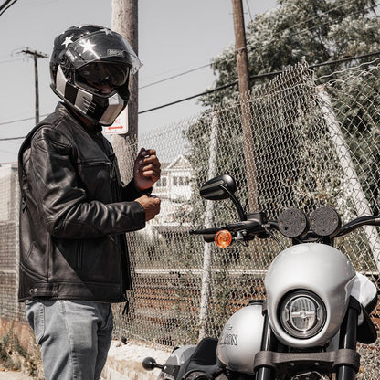 Top Performer Men's Motorcycle Leather Jacket Men's Leather Jacket Jackets