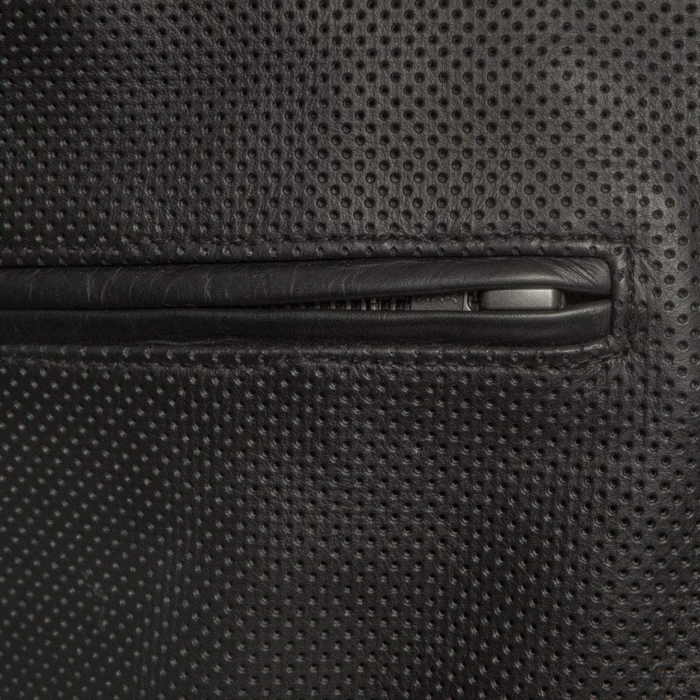 Turbine Men's Motorcycle Perforated Leather Jacket Men's Perforated Leather Jacket Jackets