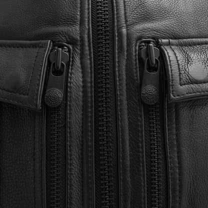 Unbeatable Men's Motorcycle Leather Vest Men's Leather Vest Vests