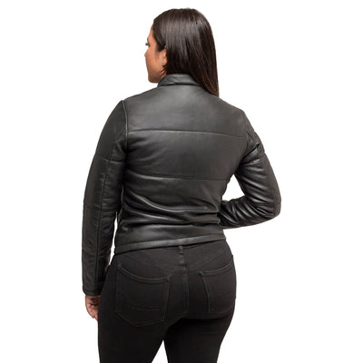 First Manufacturing Melysa - Women's Leather Jacket, Black