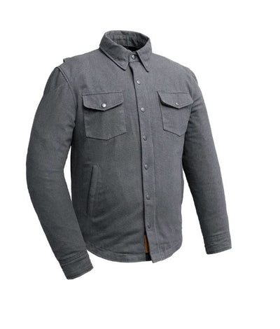 First Manufacturing The Moto Shirt - Men's  Recycled Canvas, Gray