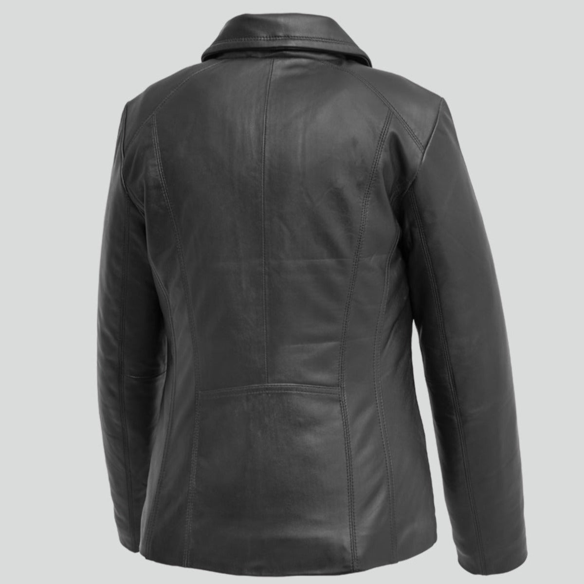 First Manufacturing Imelda - Women's Lambskin Leather Jacket, Black