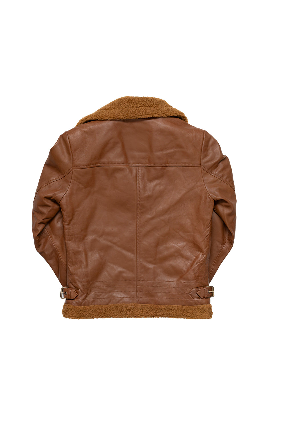 First Manufacturing Chelsea - Women's Leather Jacket, Dark Cognac