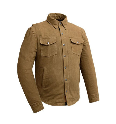 First Manufacturing The Moto Shirt - Men's  Recycled Canvas, Tan