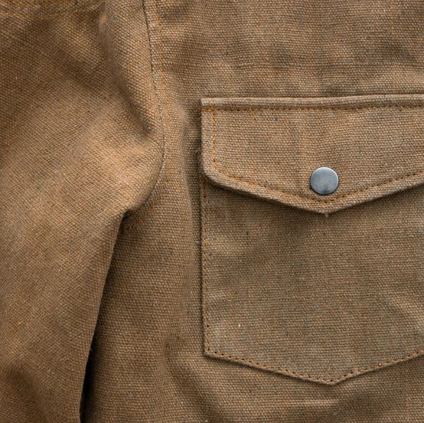 First Manufacturing The Moto Shirt - Men's  Recycled Canvas, Tan