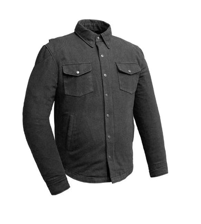 First Manufacturing The Moto Shirt - Men's Recycled Canvas, Charcoal
