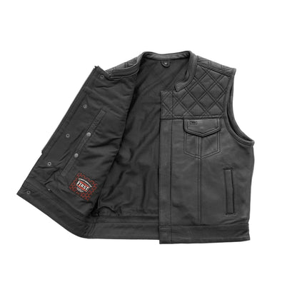 Upside Men's Club Style Leather Vest Men's Leather Vest Vests