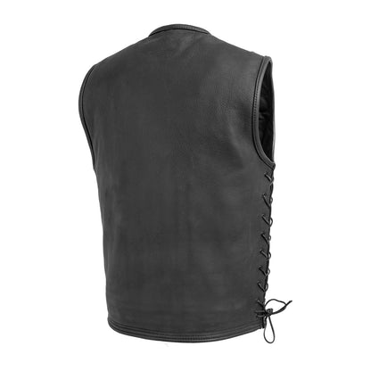 Venom Men's Motorcycle Leather Vest Men's Leather Vest Vests