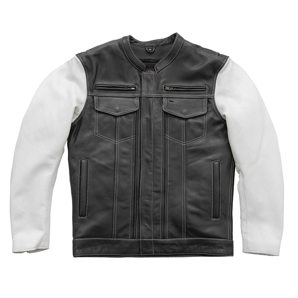 Vincent Men's Cafe Style Leather Jacket Men's Leather Jacket Jackets