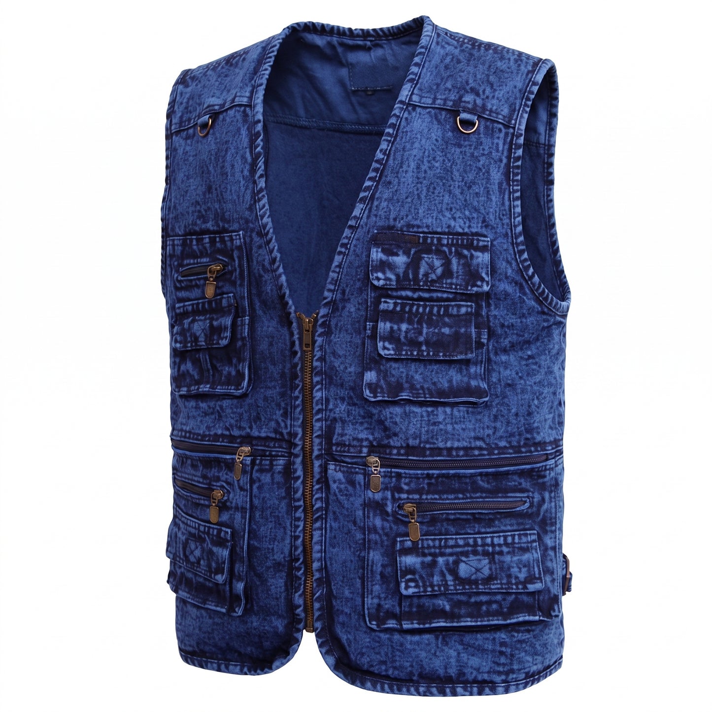 High Visibility Reflective Vest - Men's vest Outerwear Denim Waistcoat