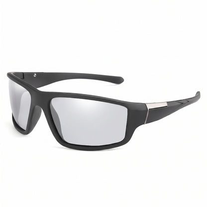 Motorcycle Accessory - XaYbZc Men Photochromic Sunglasses Matte Black