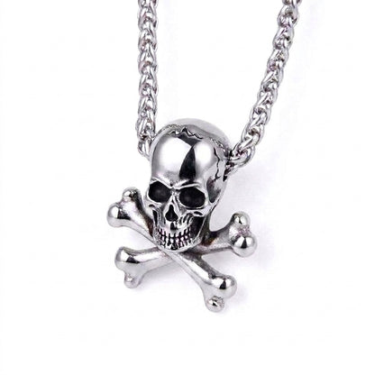 Stainless Steel Biker Ring - Skeleton Punk Men's Ring Rock Motorcycle