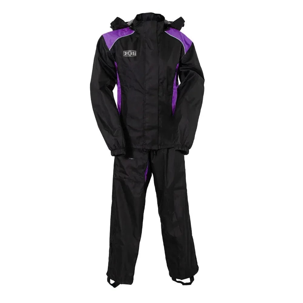 Women's Motorcycle Rain Suit Rain Suit Accessories Purple XS