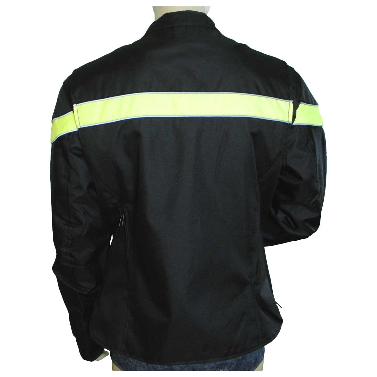 Women's Textile Color Stripe Jacket W/Reflective Piping