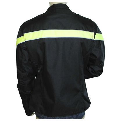 Women's Textile Color Stripe Jacket W/Reflective Piping