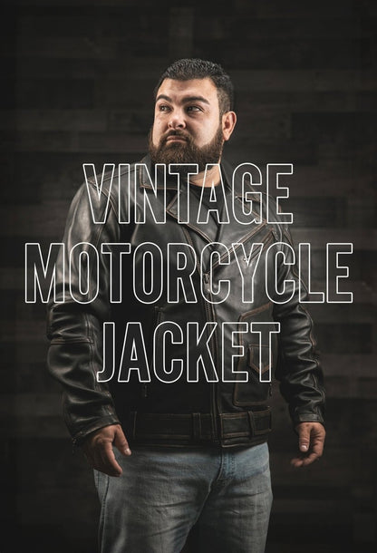 Wrath Men's Motorcycle Leather Jacket Men's Leather Jacket Jackets