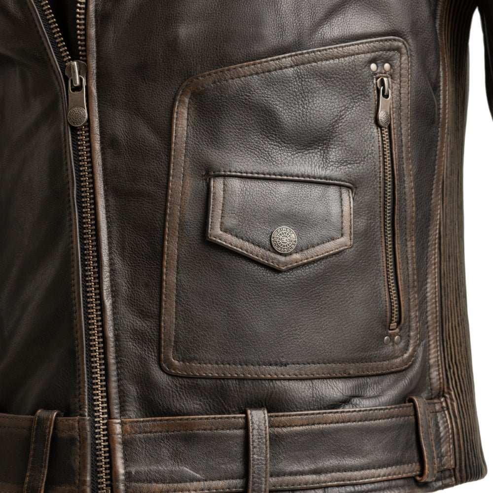 Wrath Men's Motorcycle Leather Jacket Men's Leather Jacket Jackets