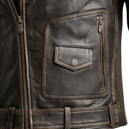 Wrath Men's Motorcycle Leather Jacket Men's Leather Jacket Jackets