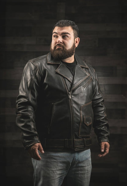 Wrath Men's Motorcycle Leather Jacket Men's Leather Jacket Jackets