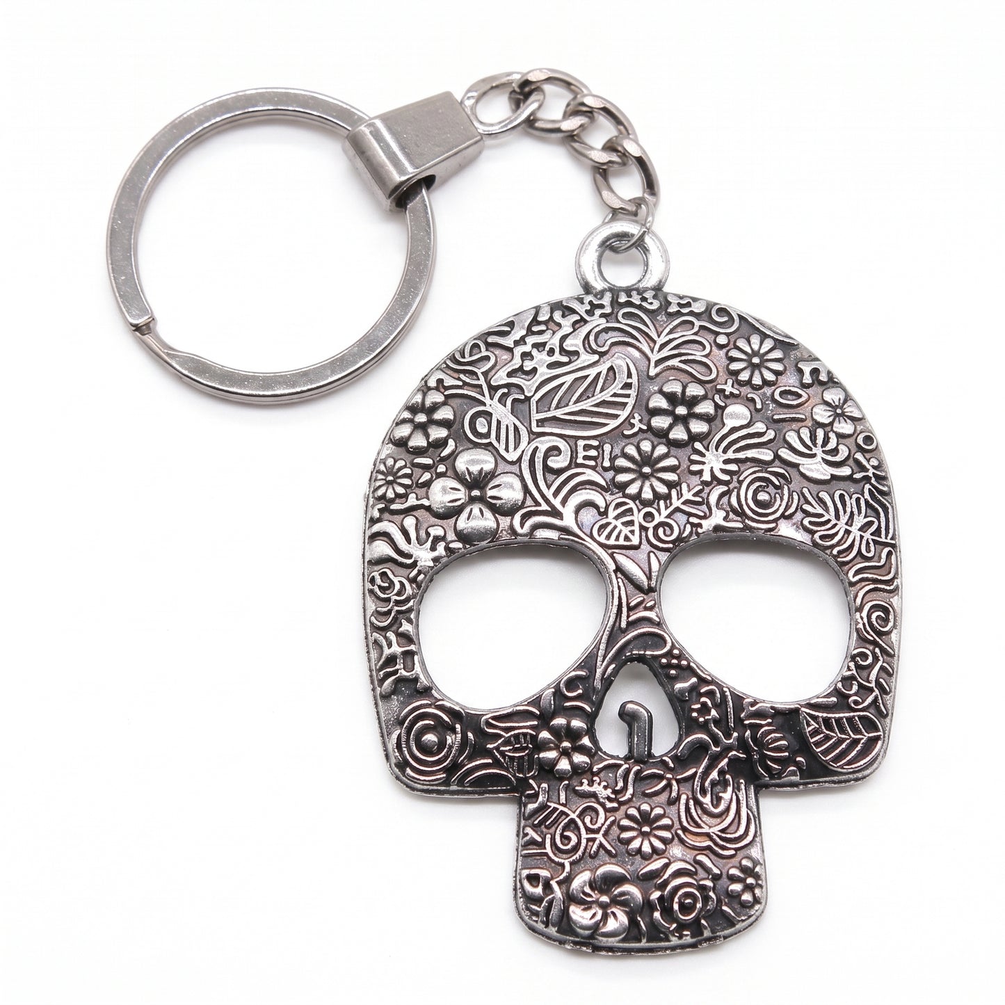 Stainless Steel Biker Ring - Fashion 2 Colors 66x49mm Big Skull Charms