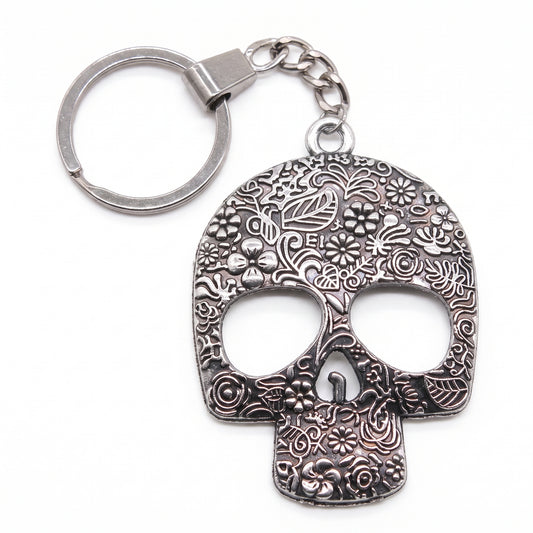 Stainless Steel Biker Ring - Fashion 2 Colors 66x49mm Big Skull Charms
