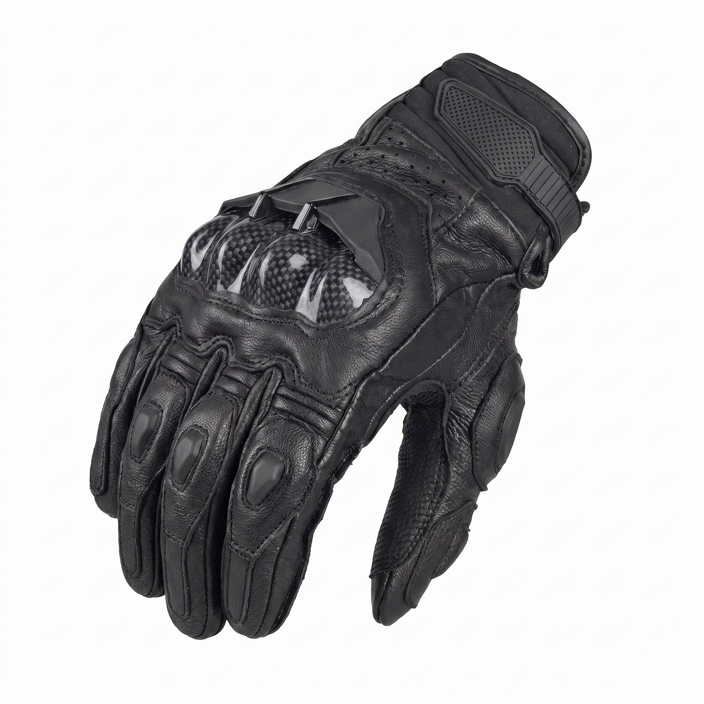 Motorcycle Gloves - Mens Women 4 Season Driving Supertech Black White