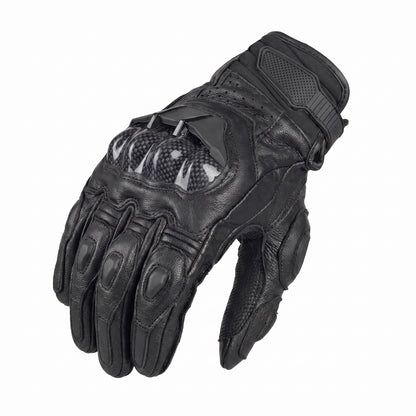 Motorcycle Gloves - Mens Women 4 Season Driving Supertech Black White