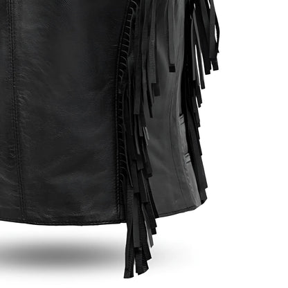 Apache Women's Leather Motorcycle Vest Women's Leather Vest Vests