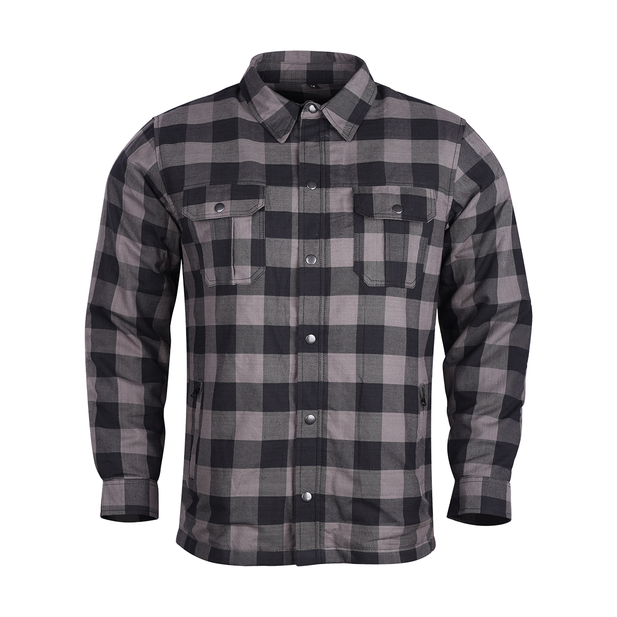 Vance Leather Plaided Riding Shirt w/ Kevlar, Waterproof Zippers & C.E. Armor