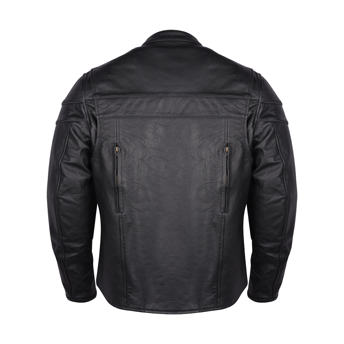 Vance Leather Men's Racer Jacket with Zippered Vents