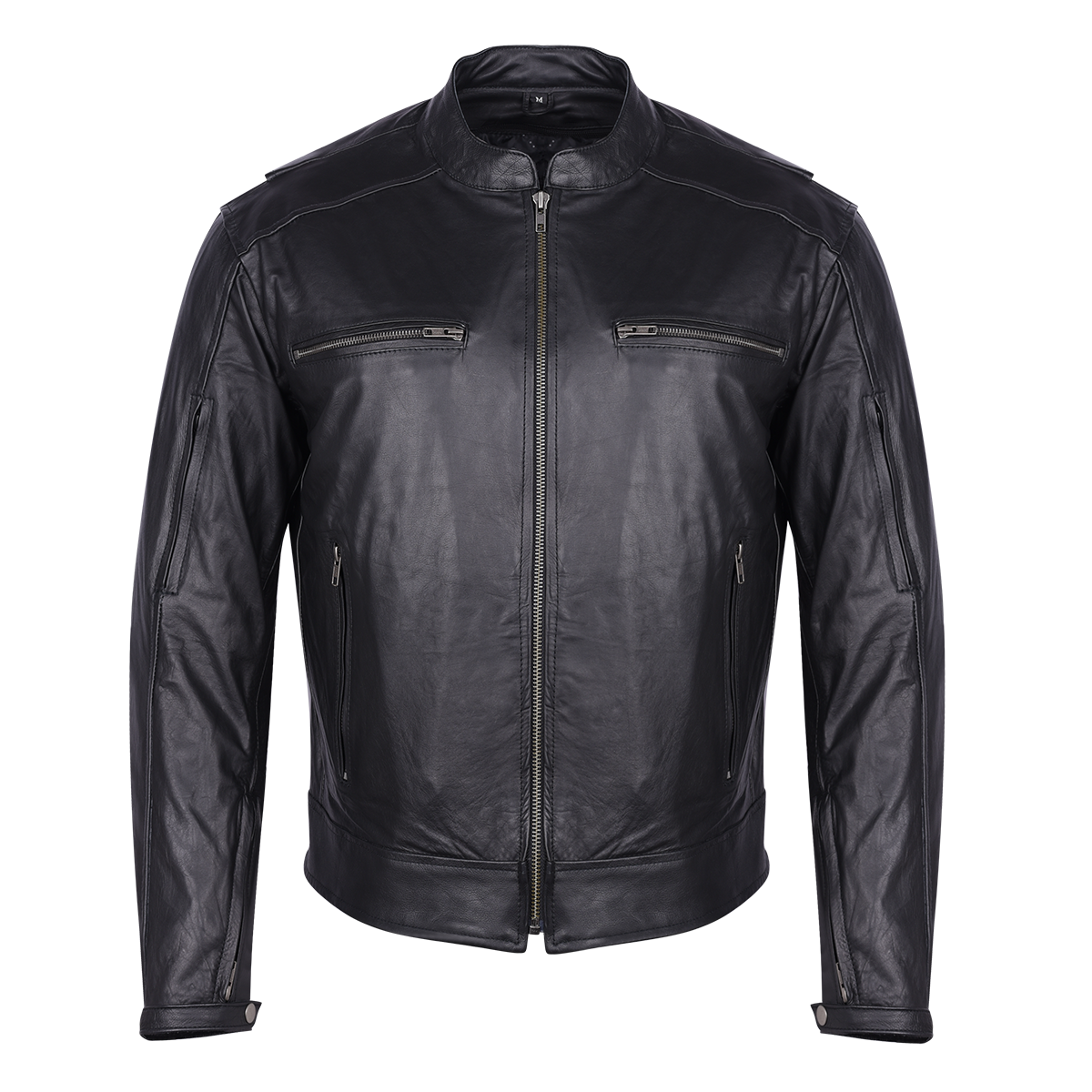Vance Leather High Mileage Premium Men's Black Leather Jacket