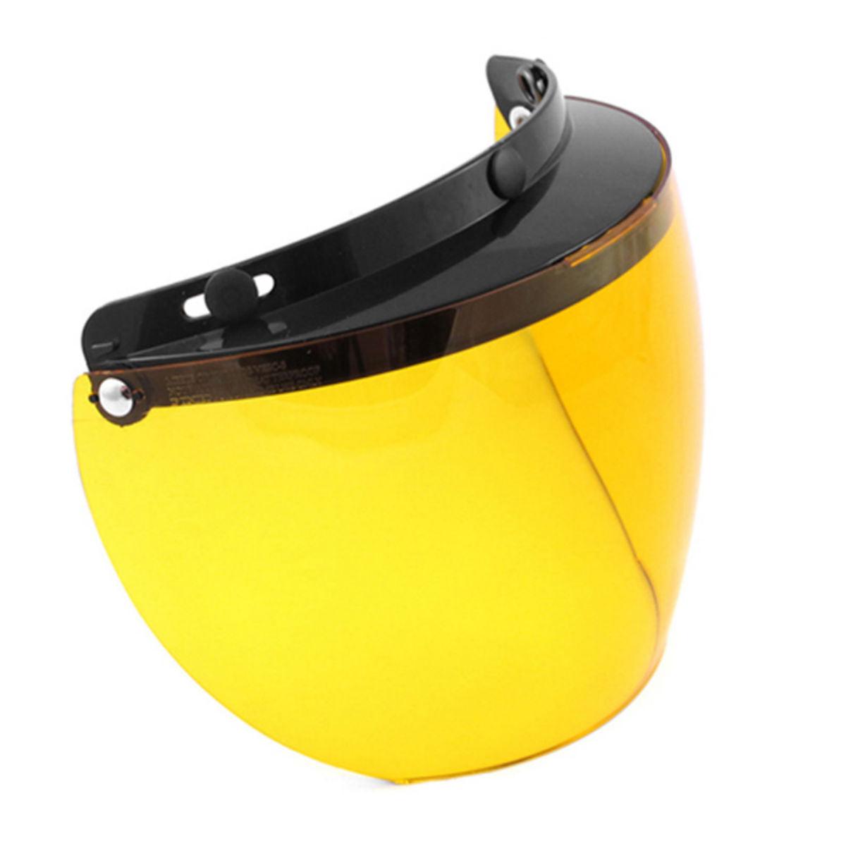 Daniel Smart Three Snap Flip Helmet Shield , Hard Coated Amber - American Legend Rider