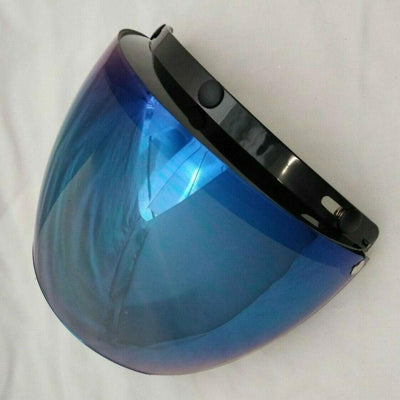 Daniel Smart Three Snap Flip Helmet Shield , Hard Coated Blue Mirror - American Legend Rider