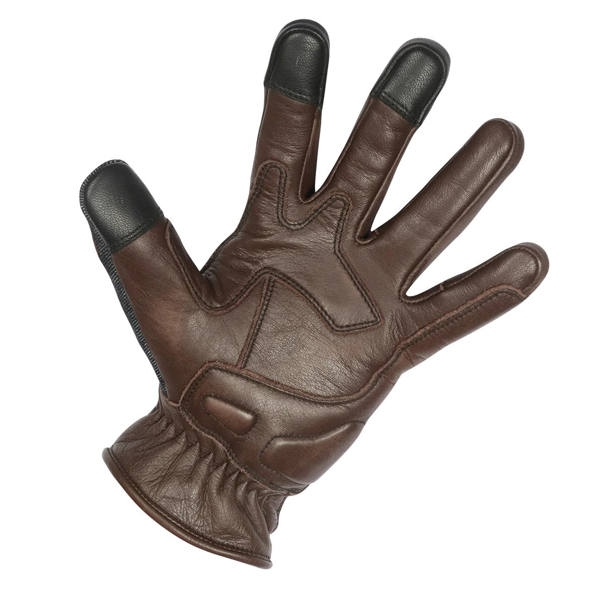 Vance Denim & Leather Gloves with Mobile Phone Touchscreen