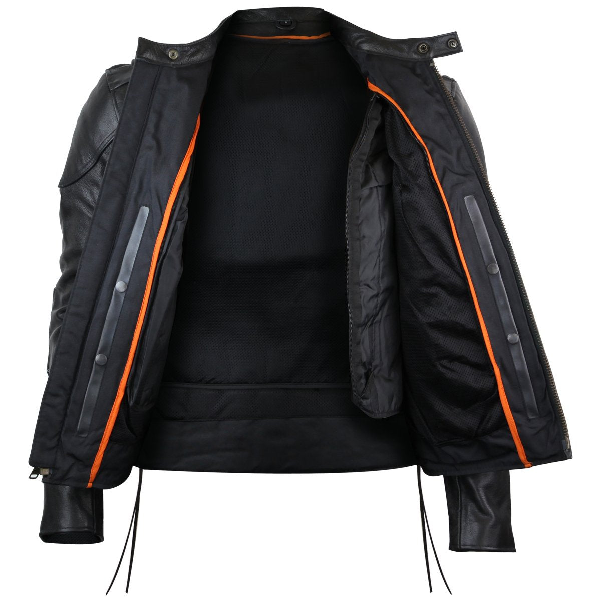 Vance Cowhide Leather Fully Lined Racer Jacket