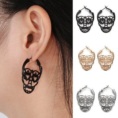 Gothic Skull Earrings - American Legend Rider