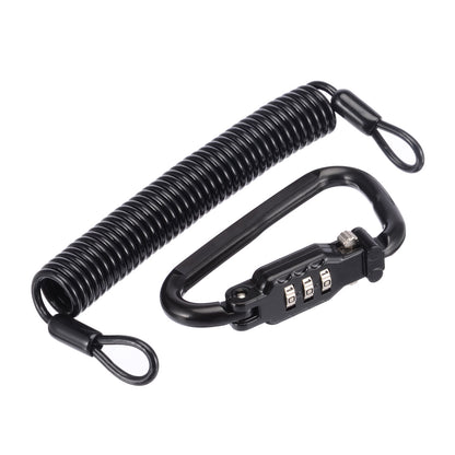 Motorcycle Helmet Anti Theft Cable Lock Waterproof 3 Digit Combination D-Lock