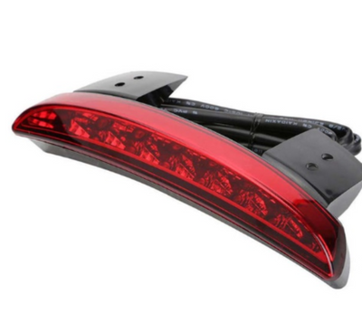 Motorcycle Red Lens Chopped Rear Fender Tail 0.18W LED Light, PC/ABS, 12V - American Legend Rider