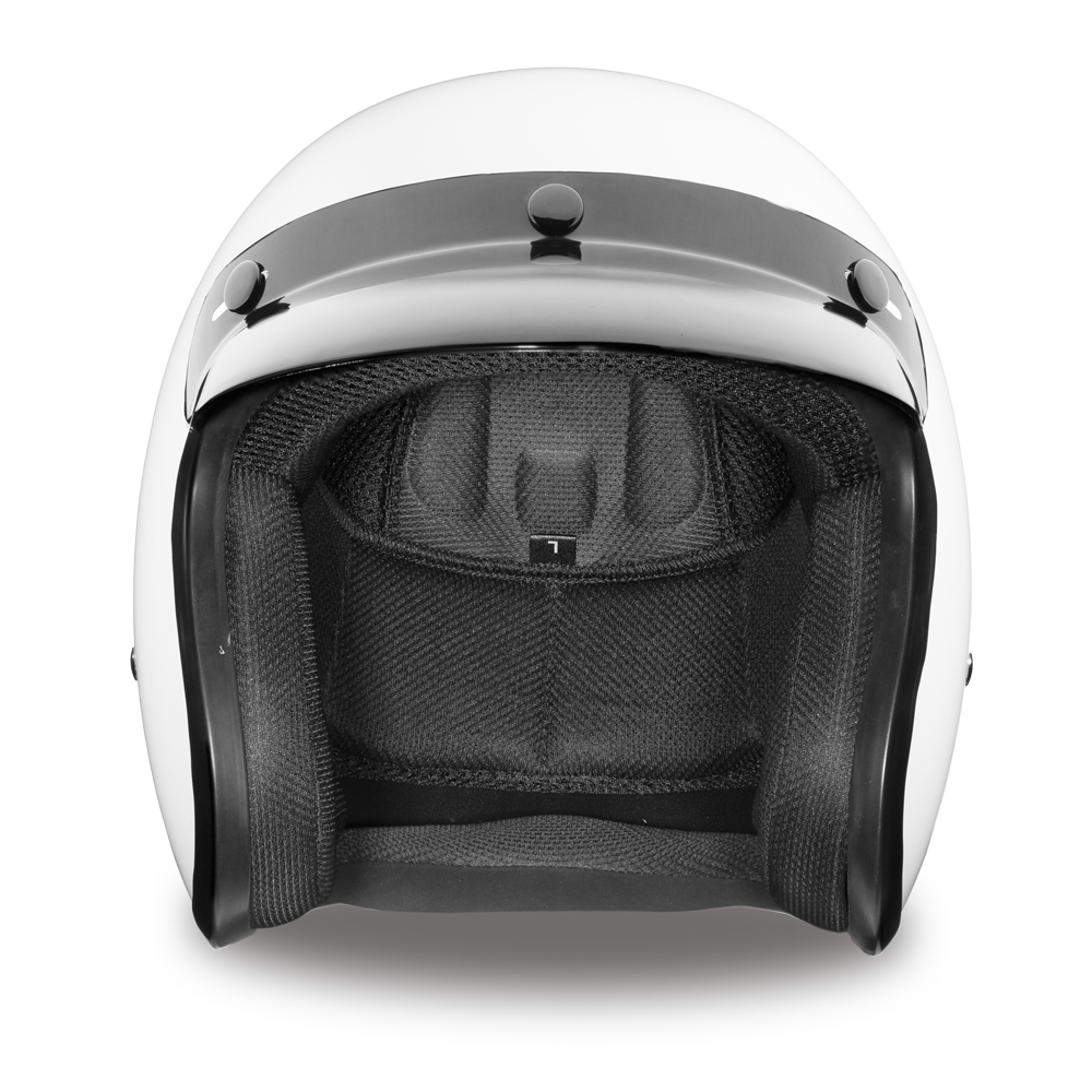 Daytona D.O.T Cruiser Hi-Gloss White Helmet - American Legend Rider