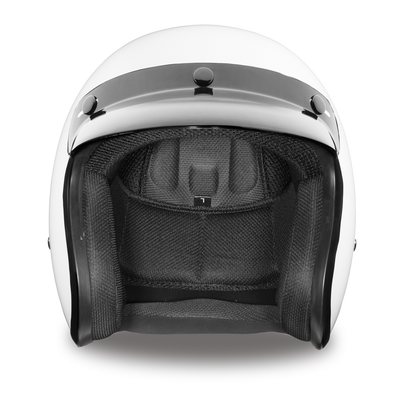 Daytona D.O.T Cruiser Hi-Gloss White Helmet - American Legend Rider