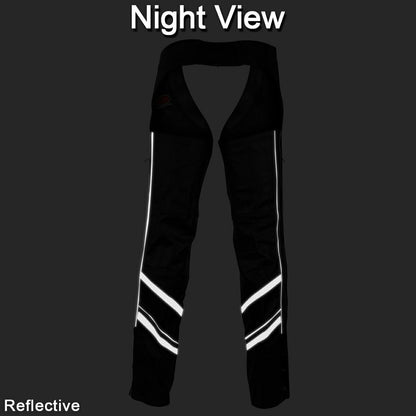 Vance Leather Reflective Riding Chaps, Unisex