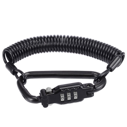 Motorcycle Helmet Anti Theft Cable Lock Waterproof 3 Digit Combination D-Lock