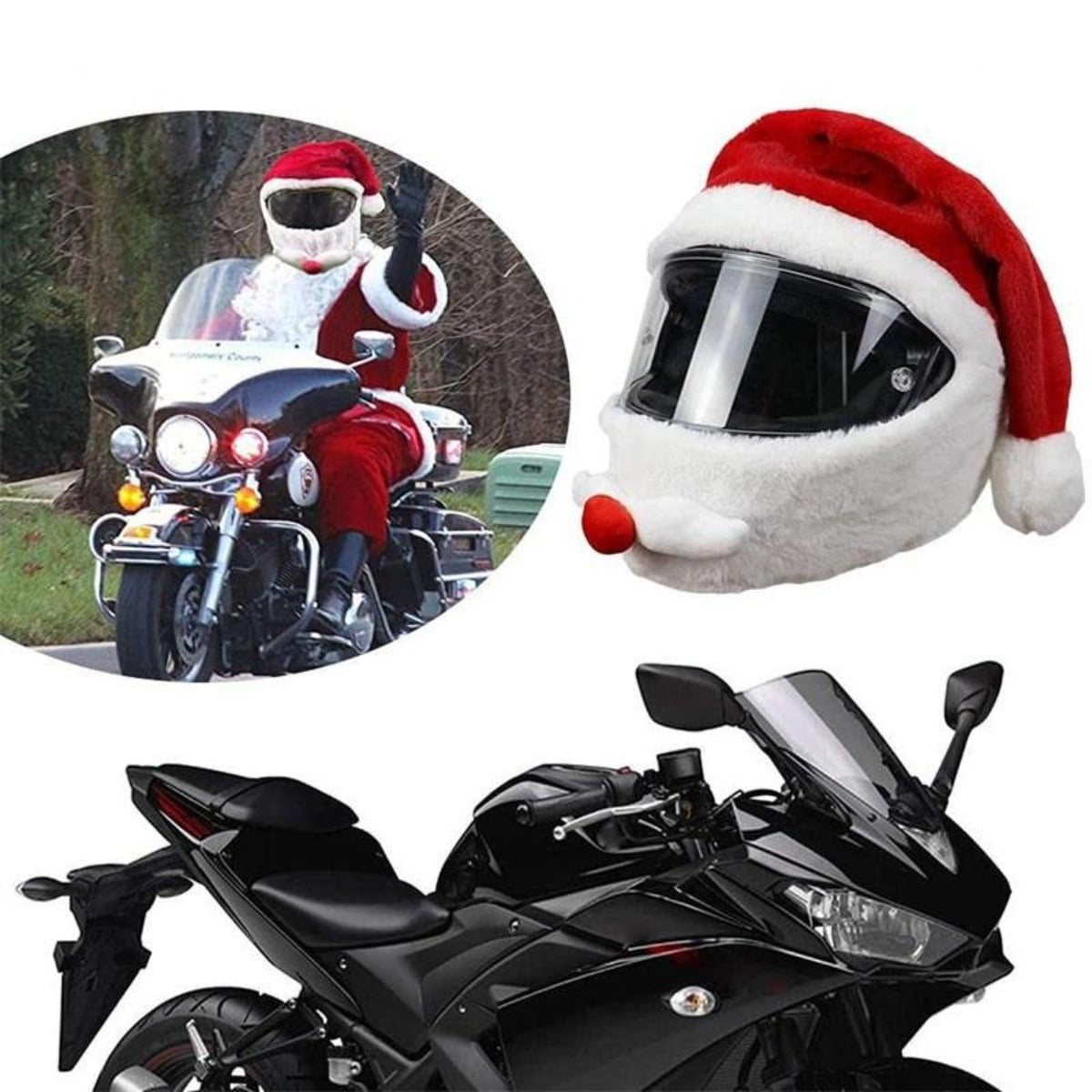 Santa Claus Helmet Cover