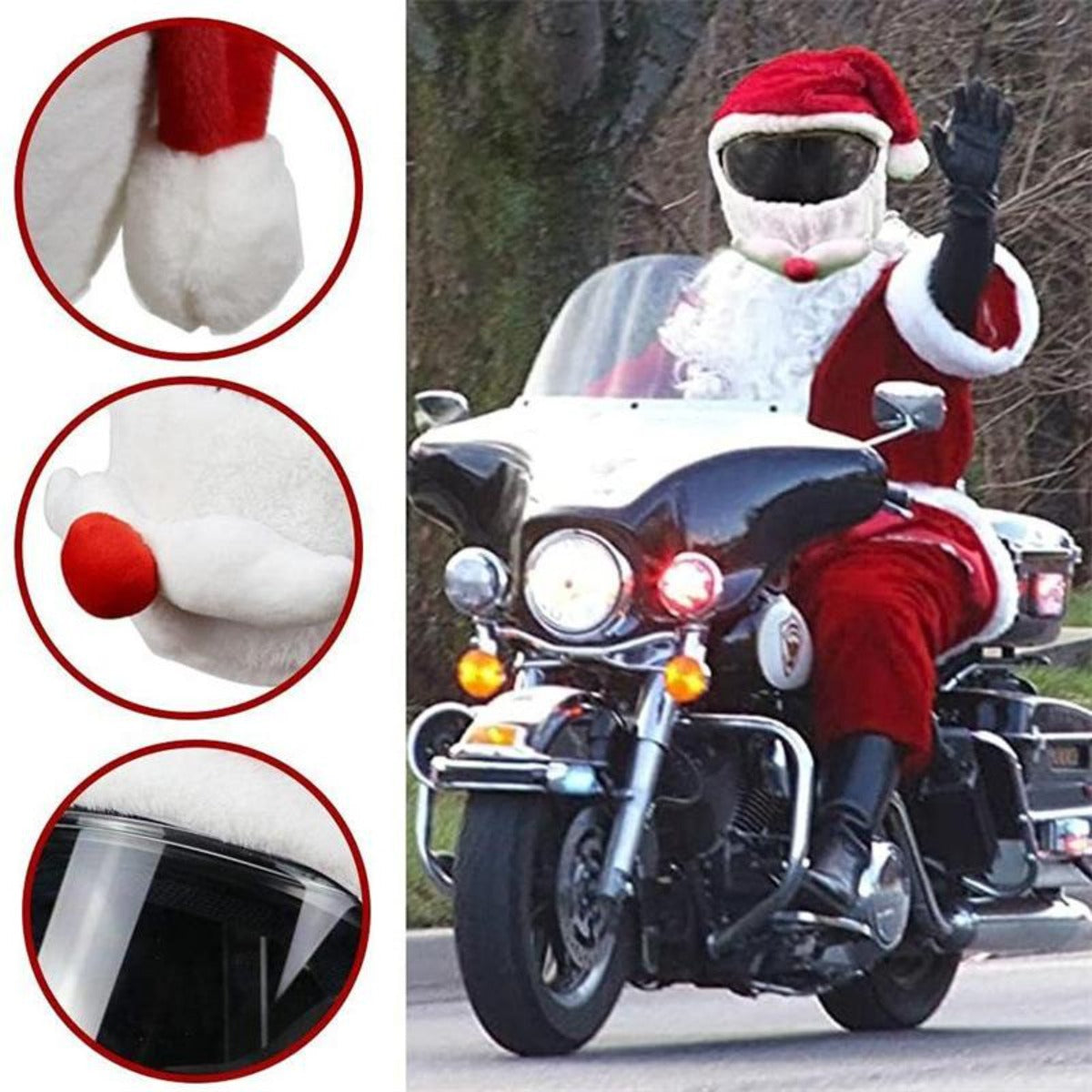 Santa Claus Helmet Cover