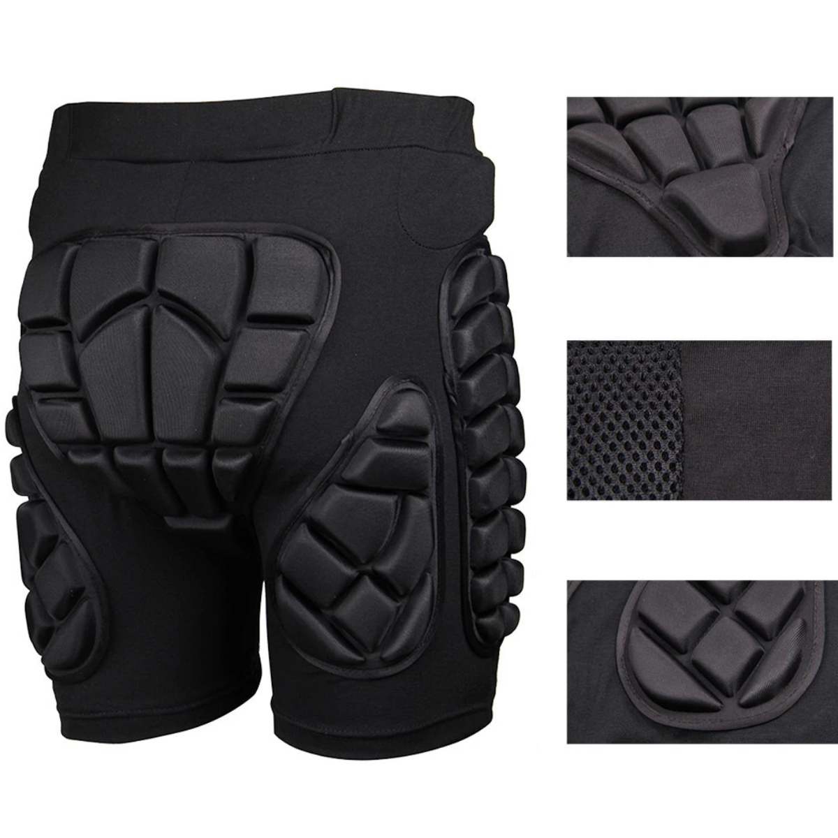 A pair of Motorcycle Protective Armor Pants for Men & Women with knee pads, serving as protective gear.