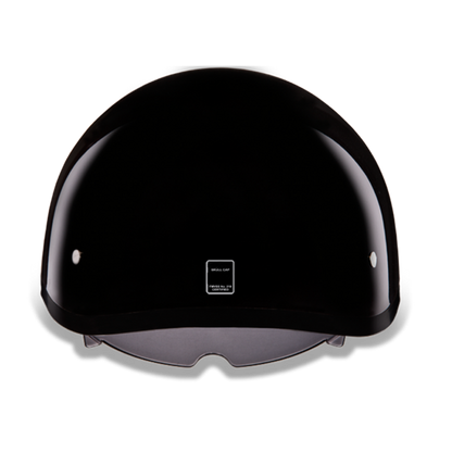 Daytona D.O.T Skull Cap Hi-Gloss Black Helmet with Inner Shield - American Legend Rider