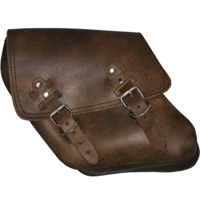 La Rosa Rustic Leather Solo Saddle Bag - American Legend Rider