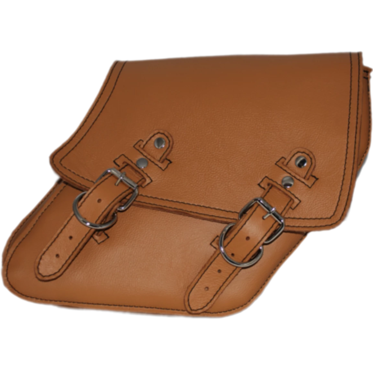 La Rosa Plain Leather Solo Saddle Bag - American Legend Rider