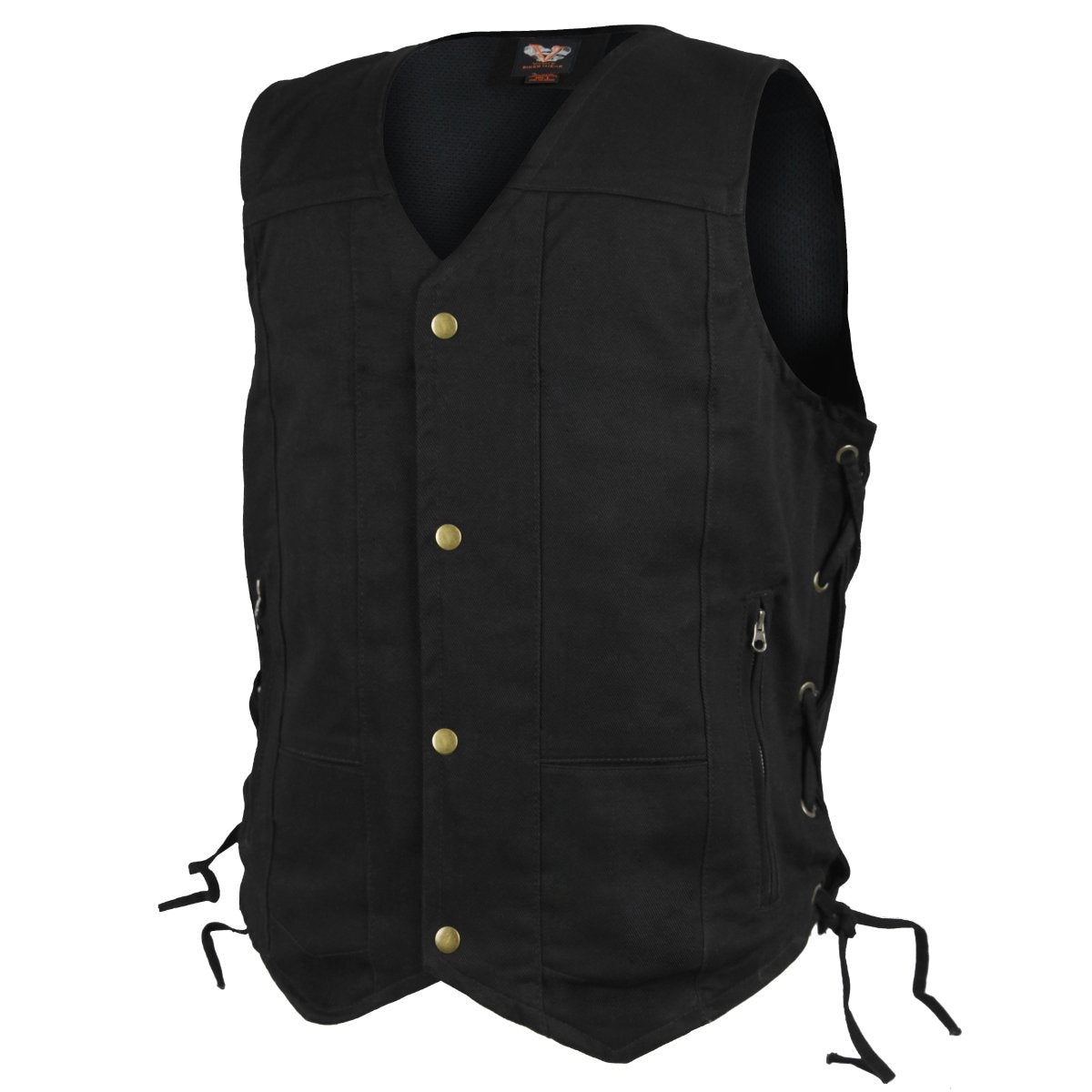 Vance Leather Denim Ten Pocket Vest