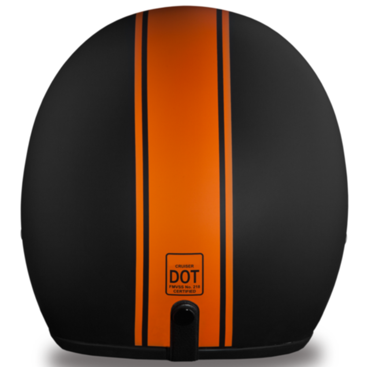 Daytona D.O.T Cruiser Orange Pin Stripe Helmet - American Legend Rider